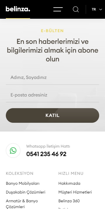 Belinza Banyo Mobilyaları