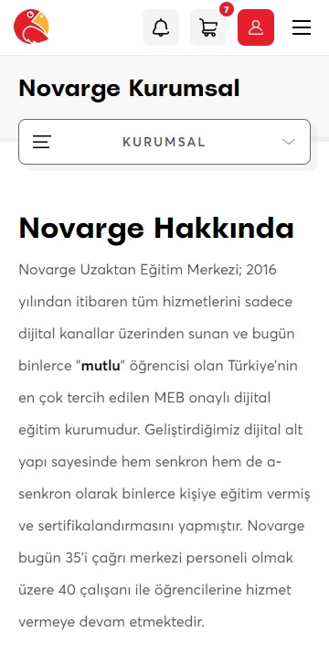 Novarge Online Eğitim