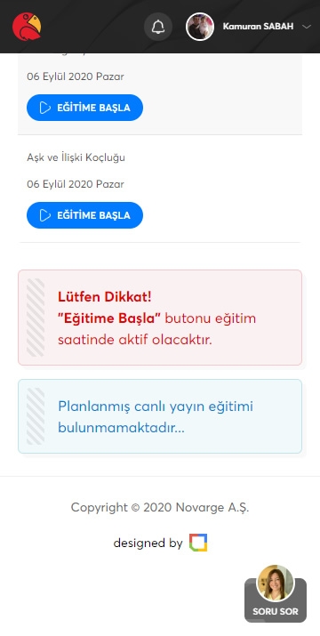 Novarge Online Eğitim