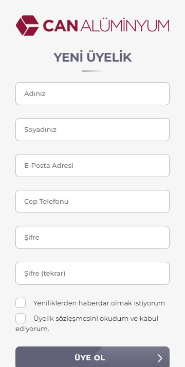 Can Alüminyum E-Ticaret