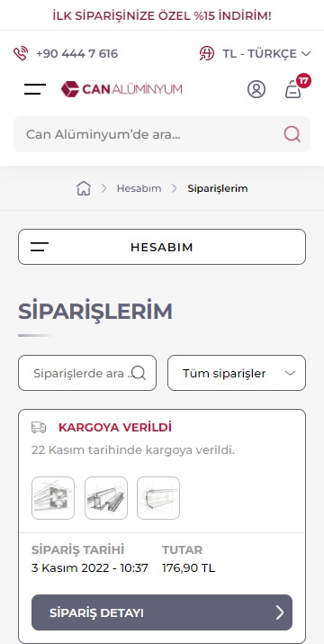 Can Alüminyum E-Ticaret